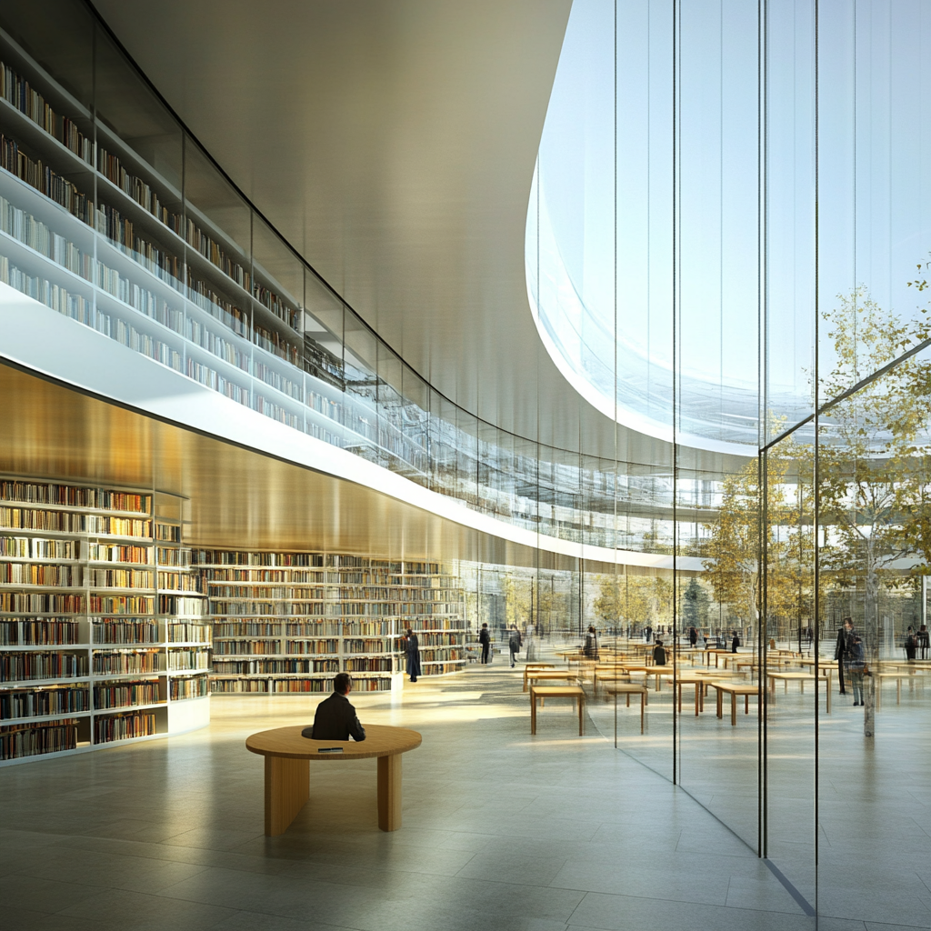 Circular Geometry: National Library of France Design Concept