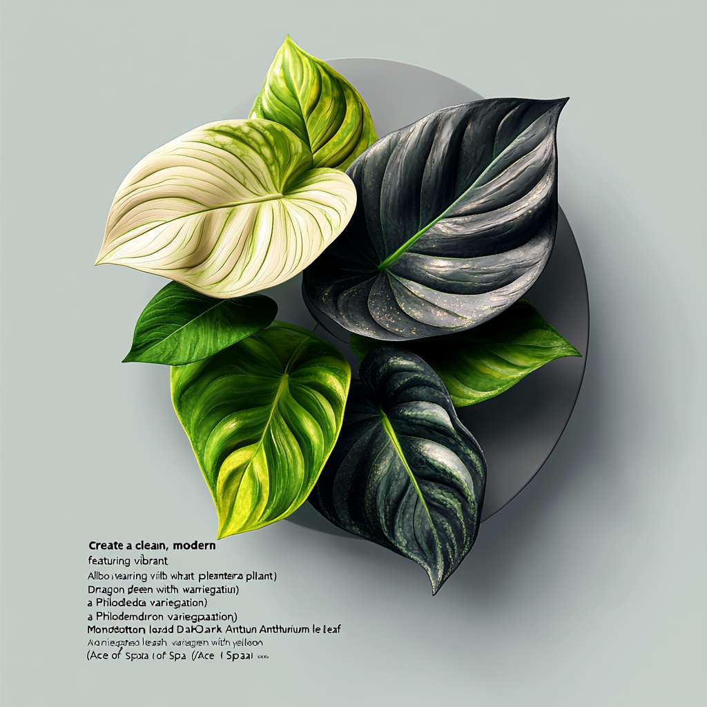 Clean, modern 3D logo with vibrant plant elements.