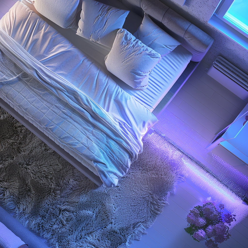 Clean home with UV light on furniture