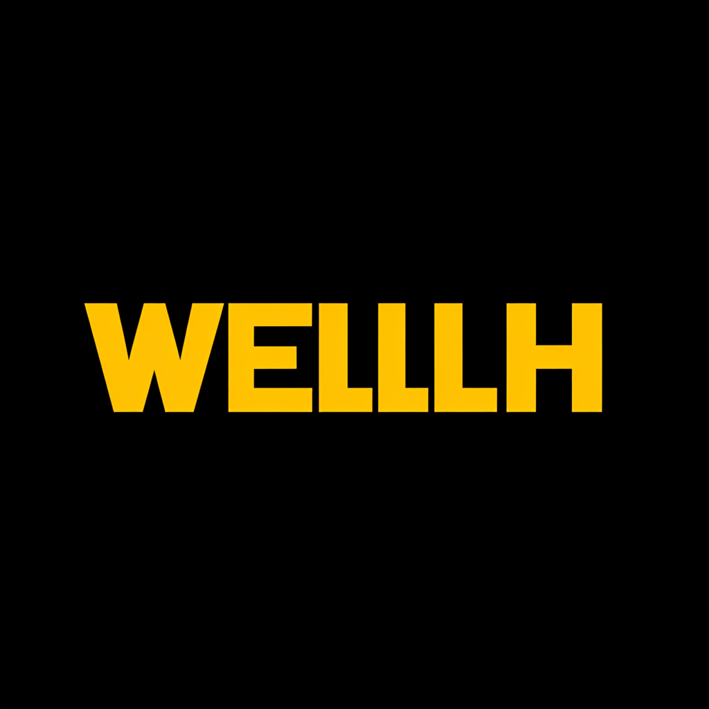 Clean modern logo design: 'Wealth Supporter' in yellow and white 