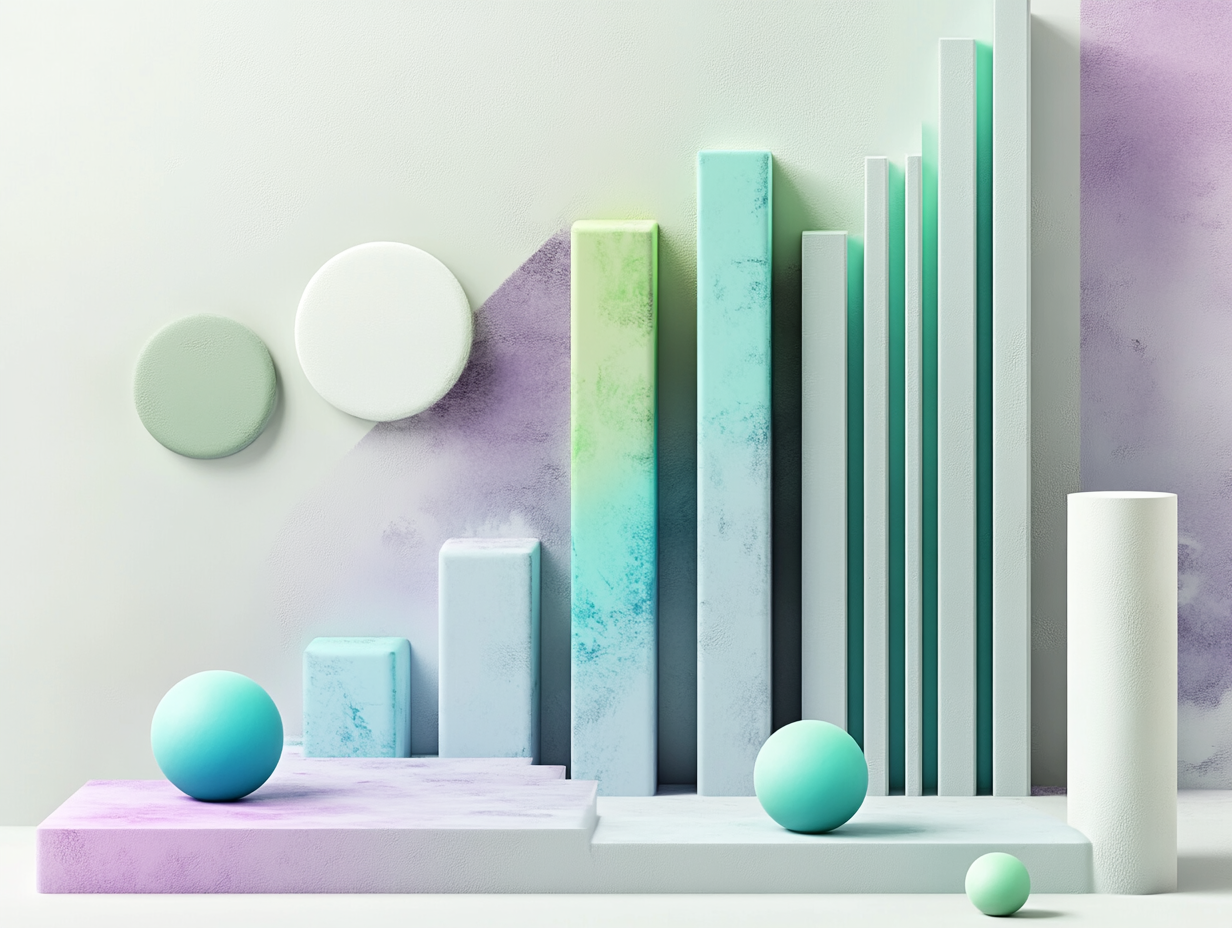 Colorful Bar Graph Showing Revenue Increase Over Time