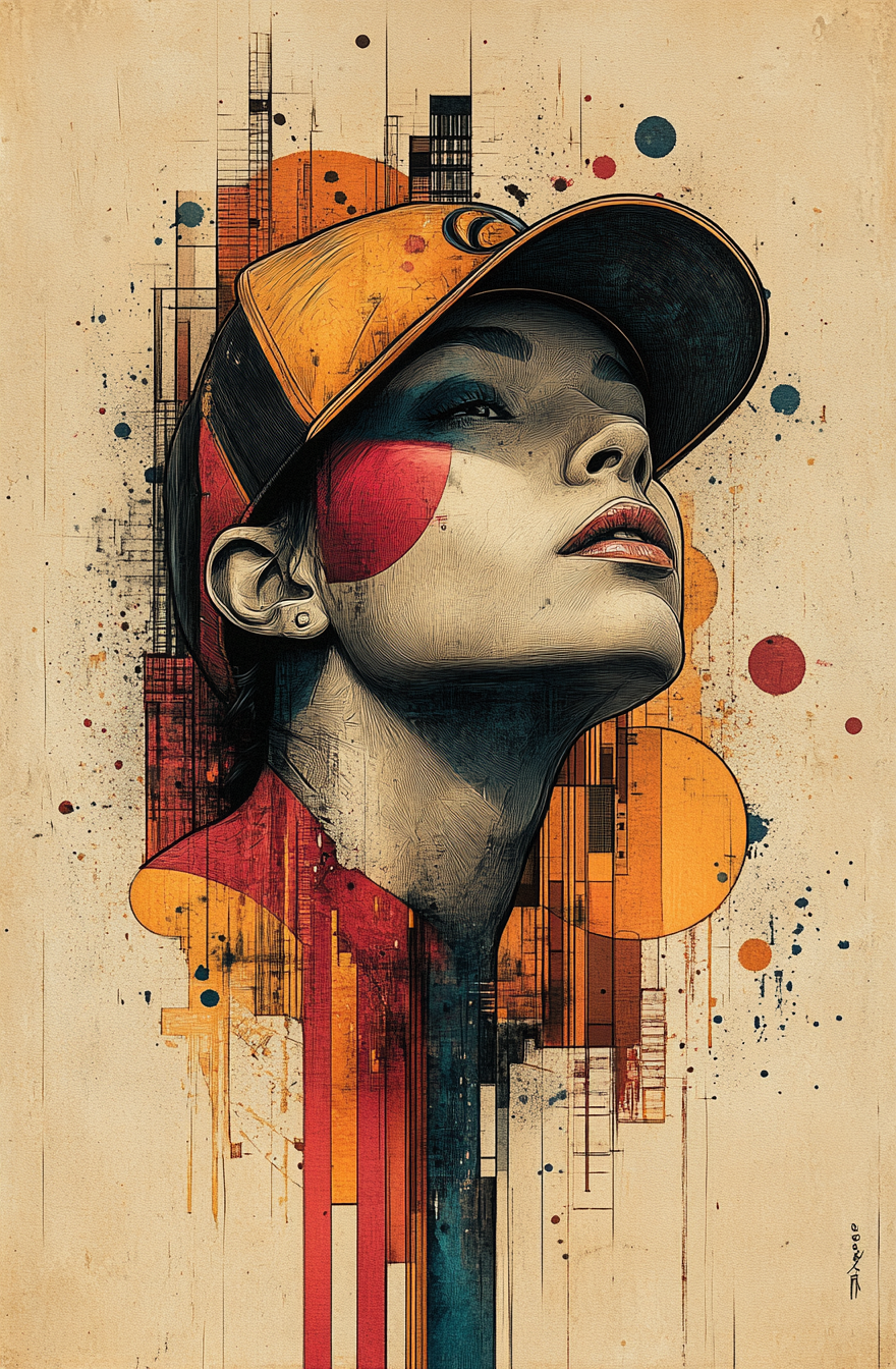 Colorful Hat Drawing in Acclaimed Art Style