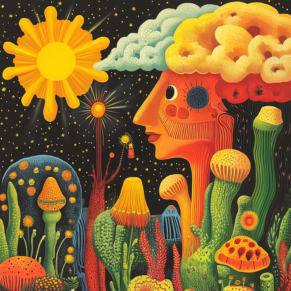 Colorful Patterns Tell Whimsical Story in Art