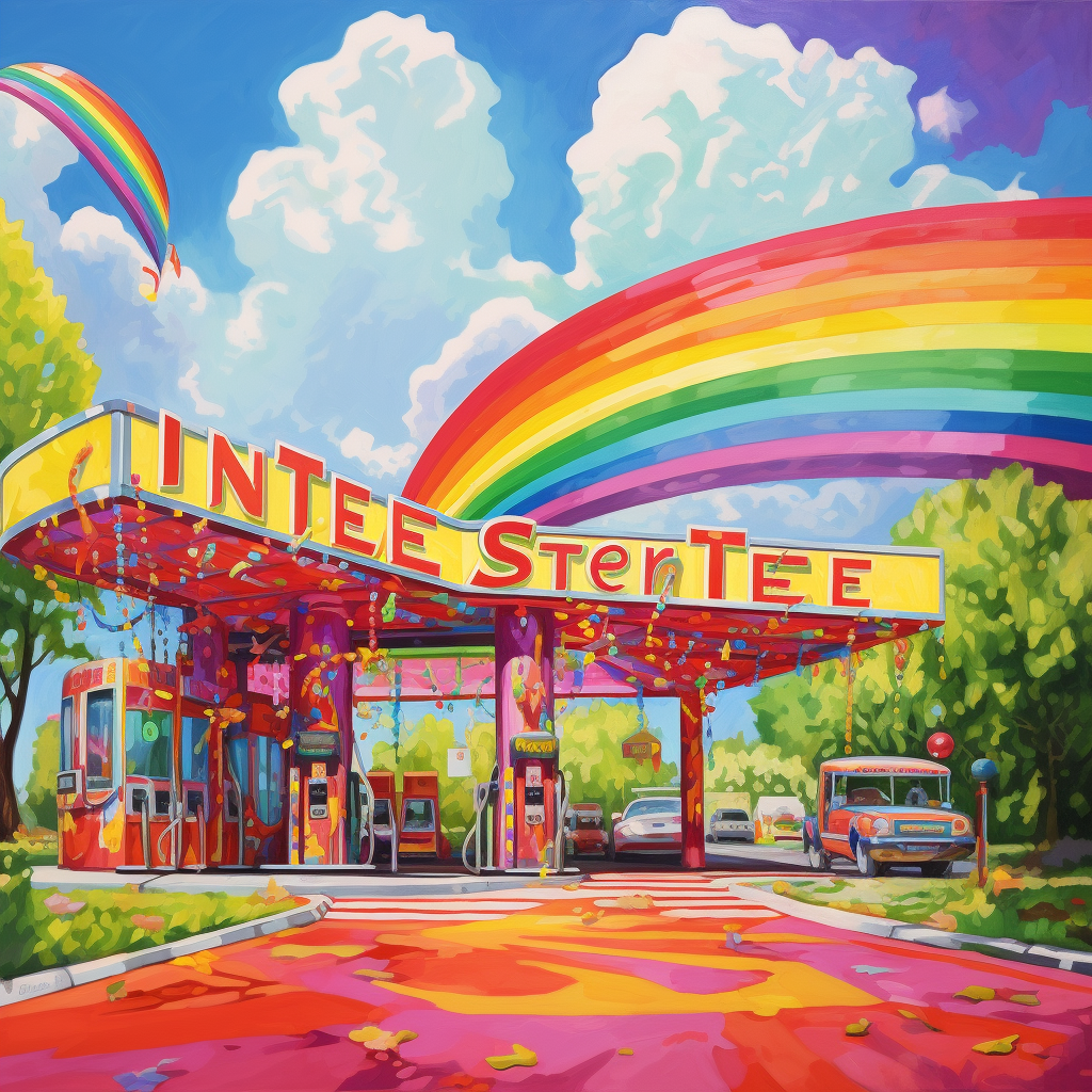 Vibrant and Festive Pride Parade at Sheetz Gas Station