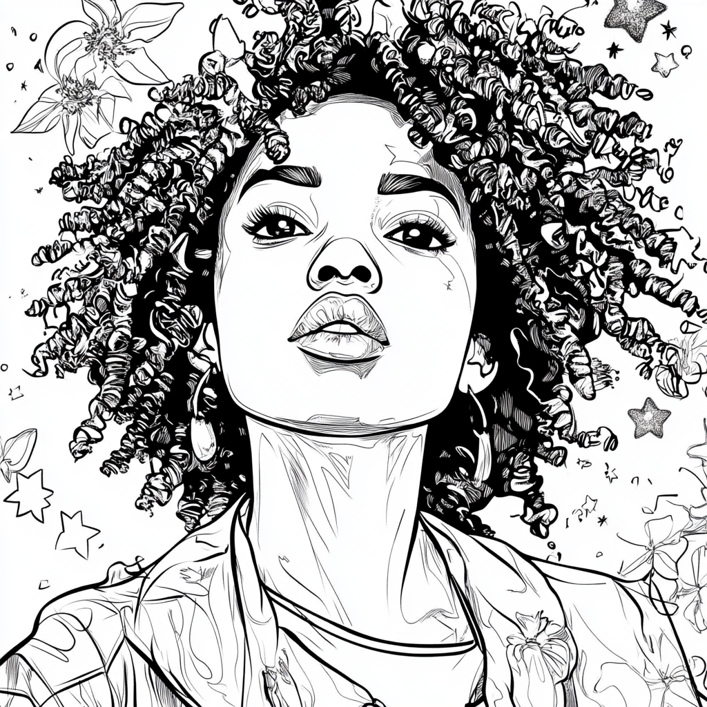 Coloring book: Empowering African American men and women.