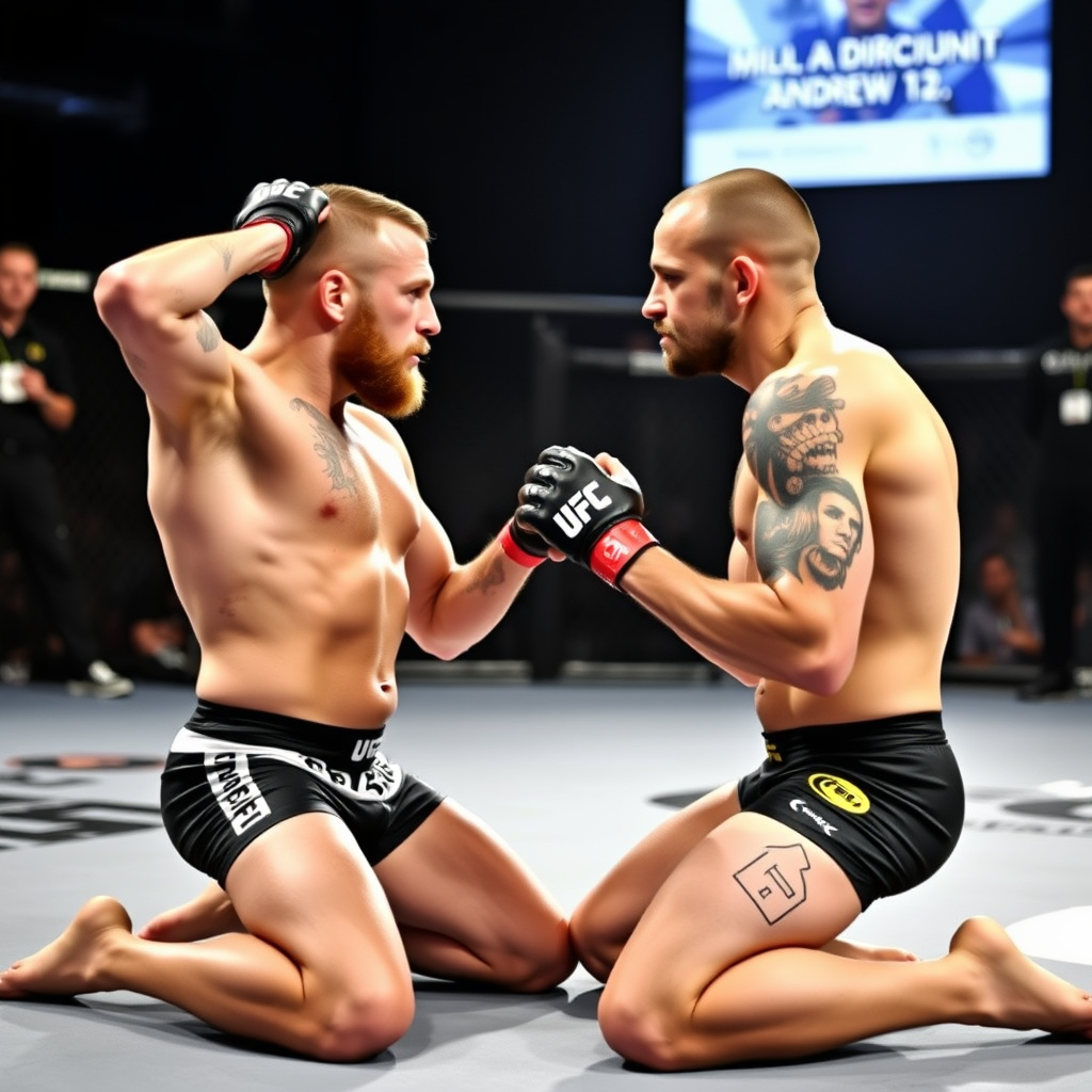 Conor McGregor and Andrew Tate's Kneeling Standoff