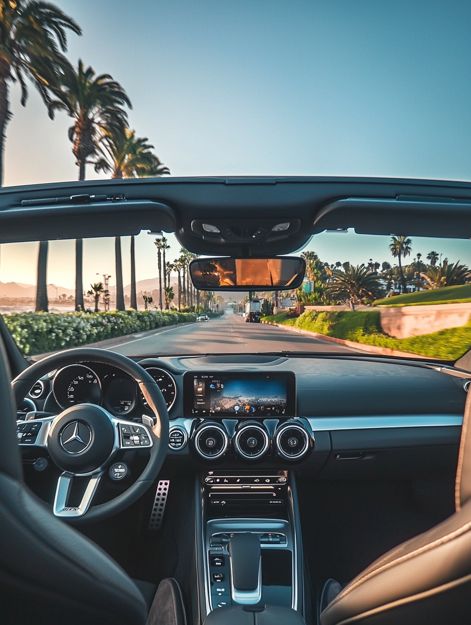 Convertible Car Interior POV iPhone 15 Picture Innocuous