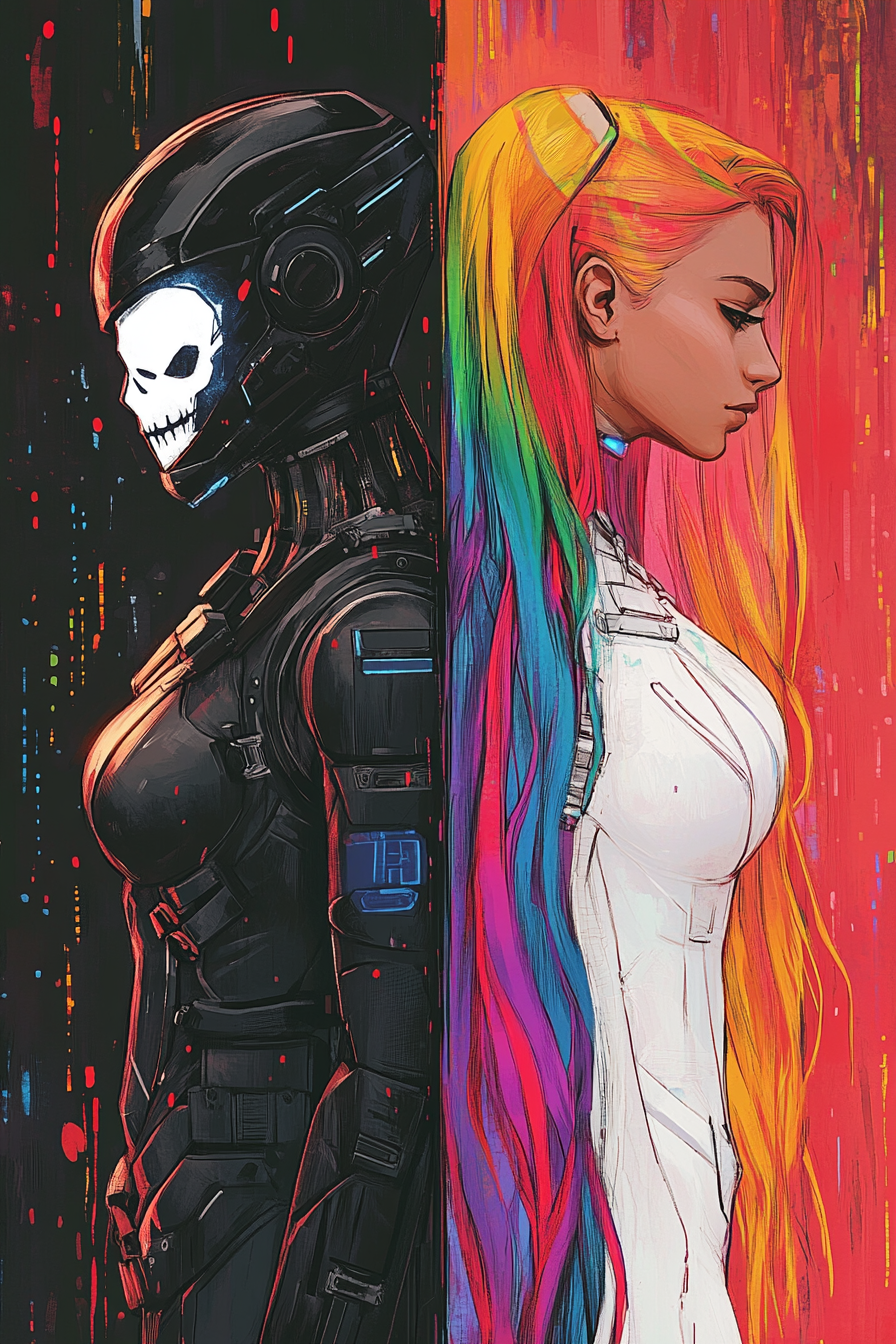 Corpo vs. Rebel: Cyberpunk Characters in Contrast