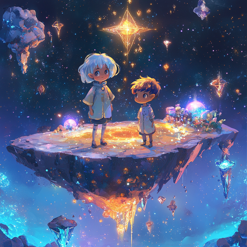 Cosmic Adventure of Luna and Sol on Stardust Island