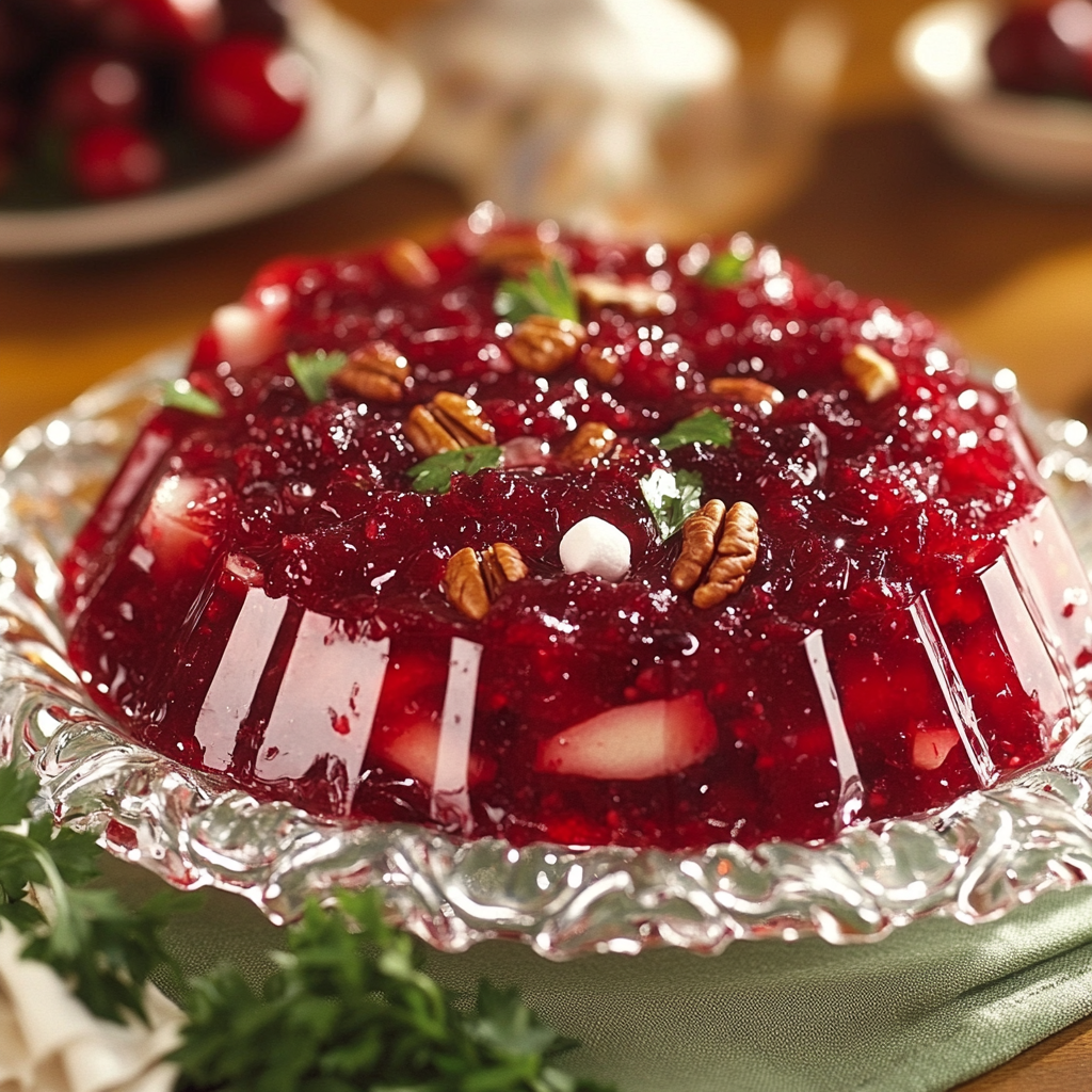 Cranberry Jell-O Salad: Mouthwatering Recipe Inspiration Photo