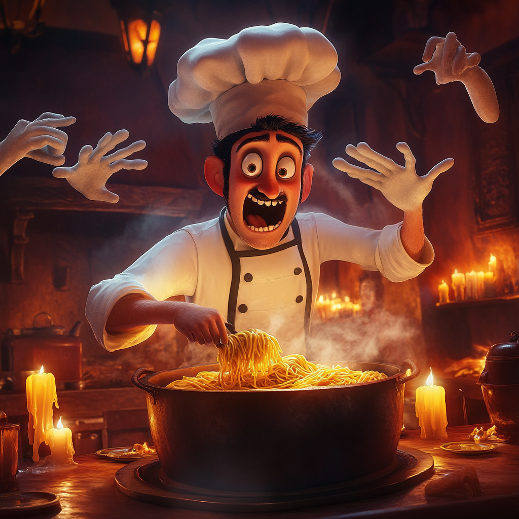 Crazy Chef's Spooky Pasta Cook-off: Disney Movie Poster