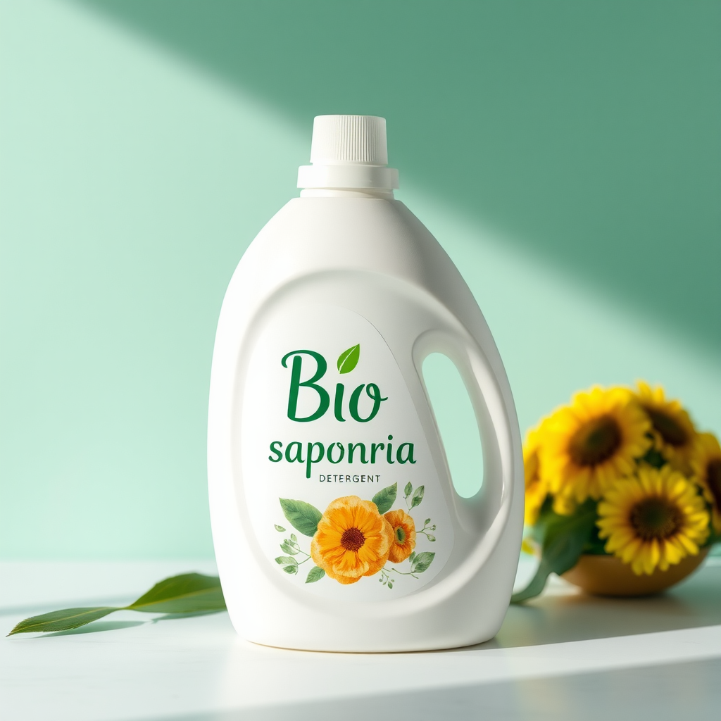 Create Label for Bio Saponaria Detergent.