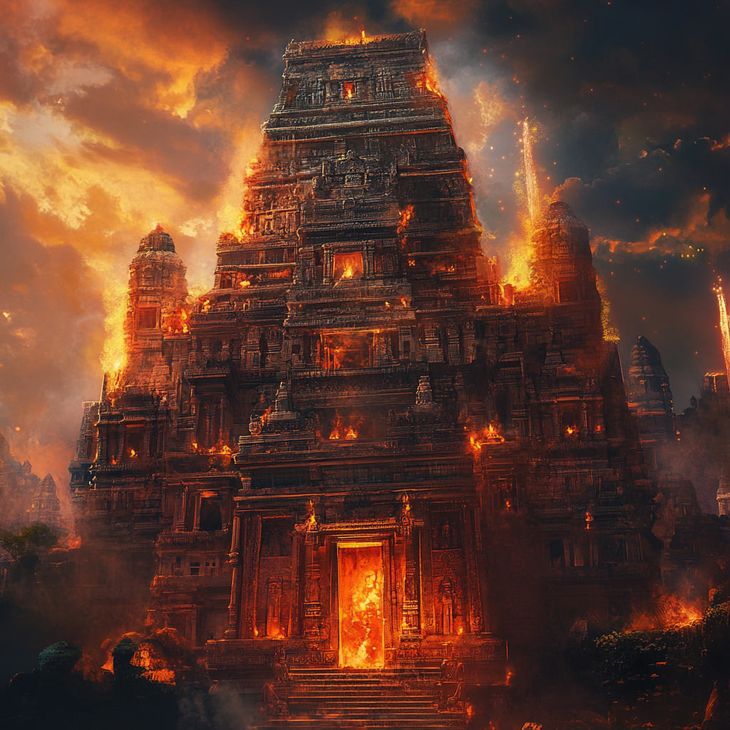 Create Stunning Book Cover: Ancient Hindu Temples India