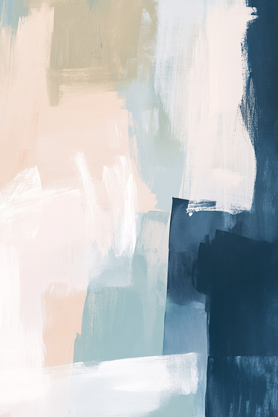 Create calming modern art with soft, muted tones.