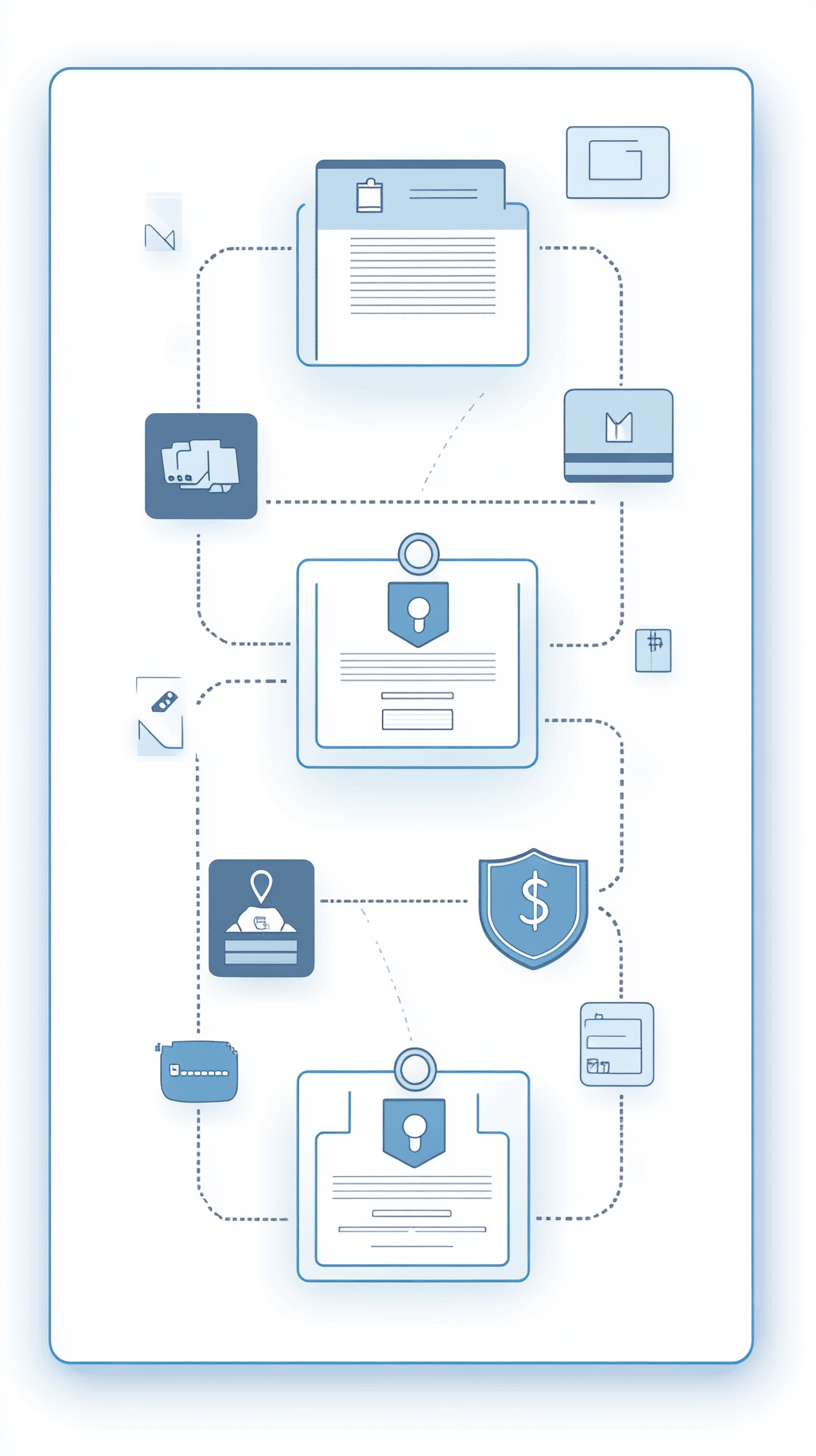 Create flowchart showing credit card payment process.