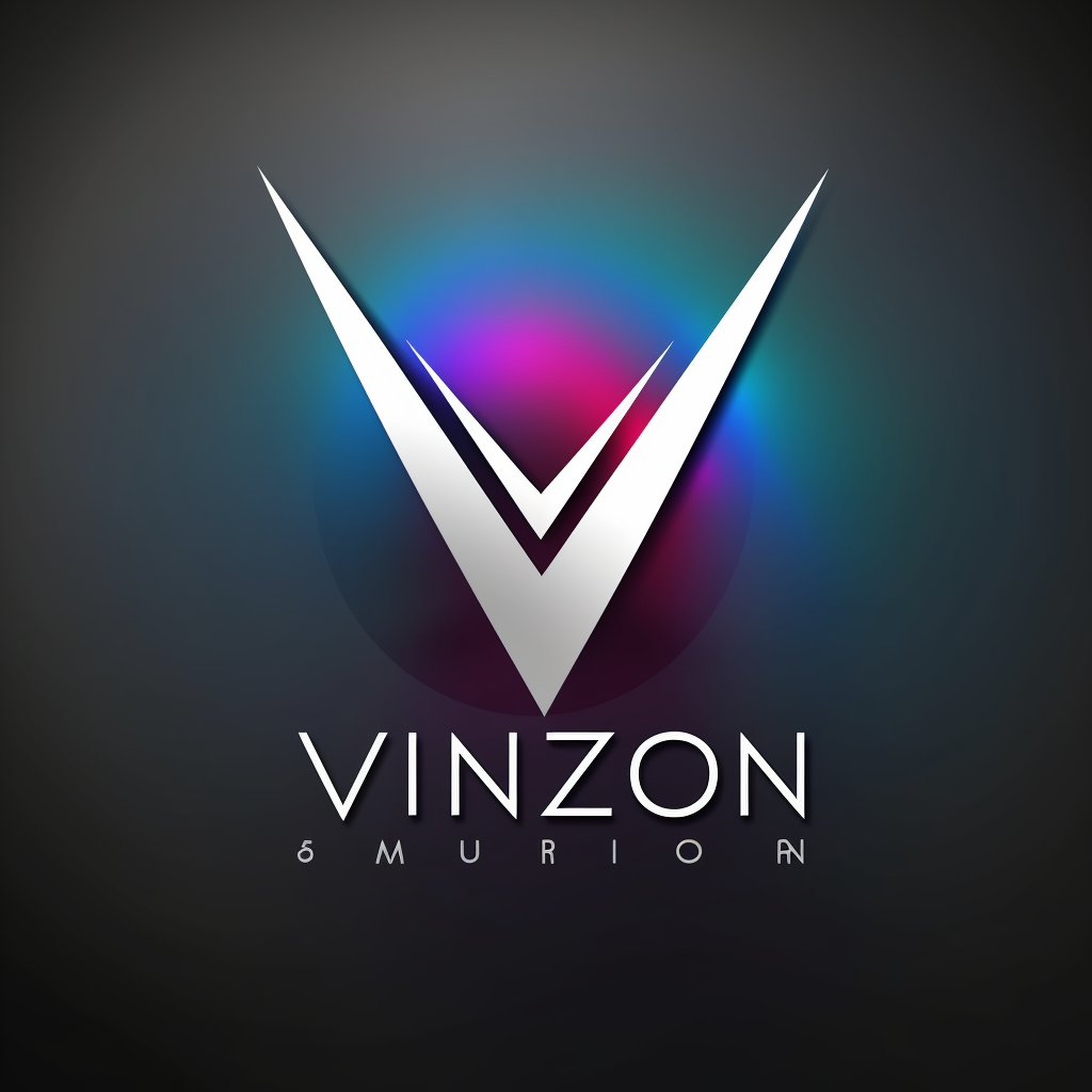 Create logo for 'Vizion Music' with futuristic design.