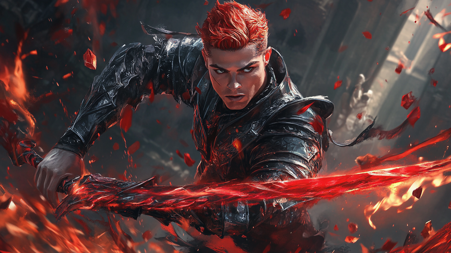 Cristiano Ronaldo is a warrior with red hair