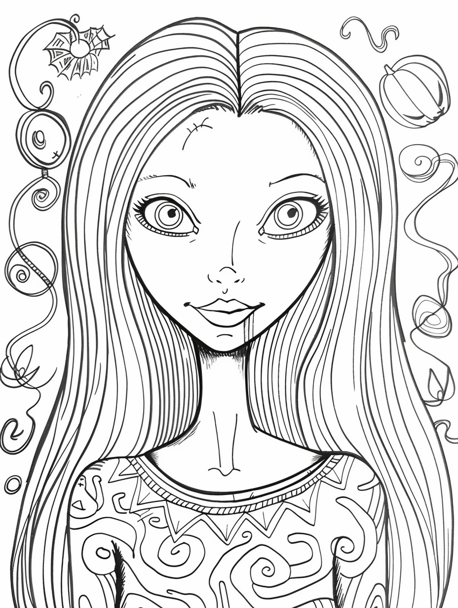 Croatian Teen Birthday Coloring Page, Halloween Theme