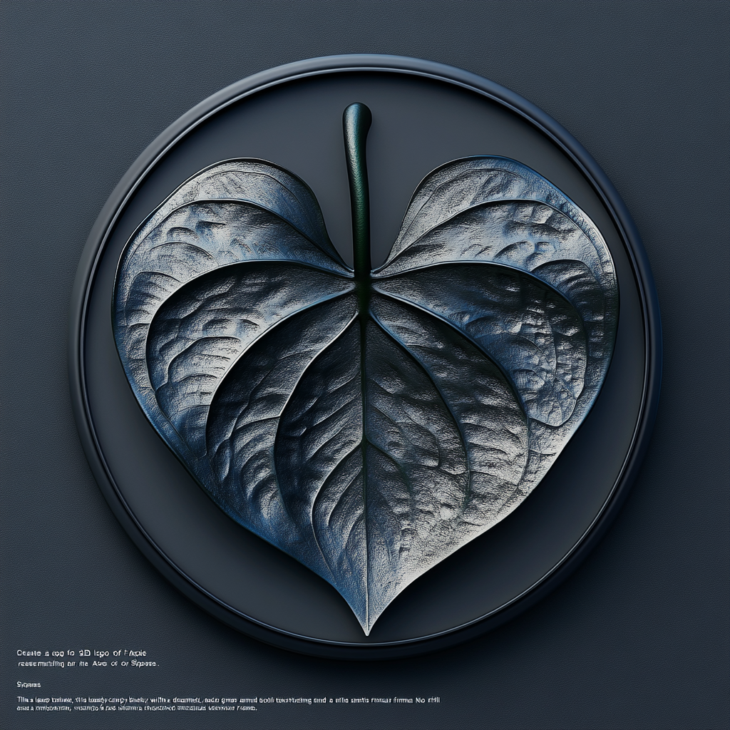 Dark Anthurium leaf in Ace of Spades shape.