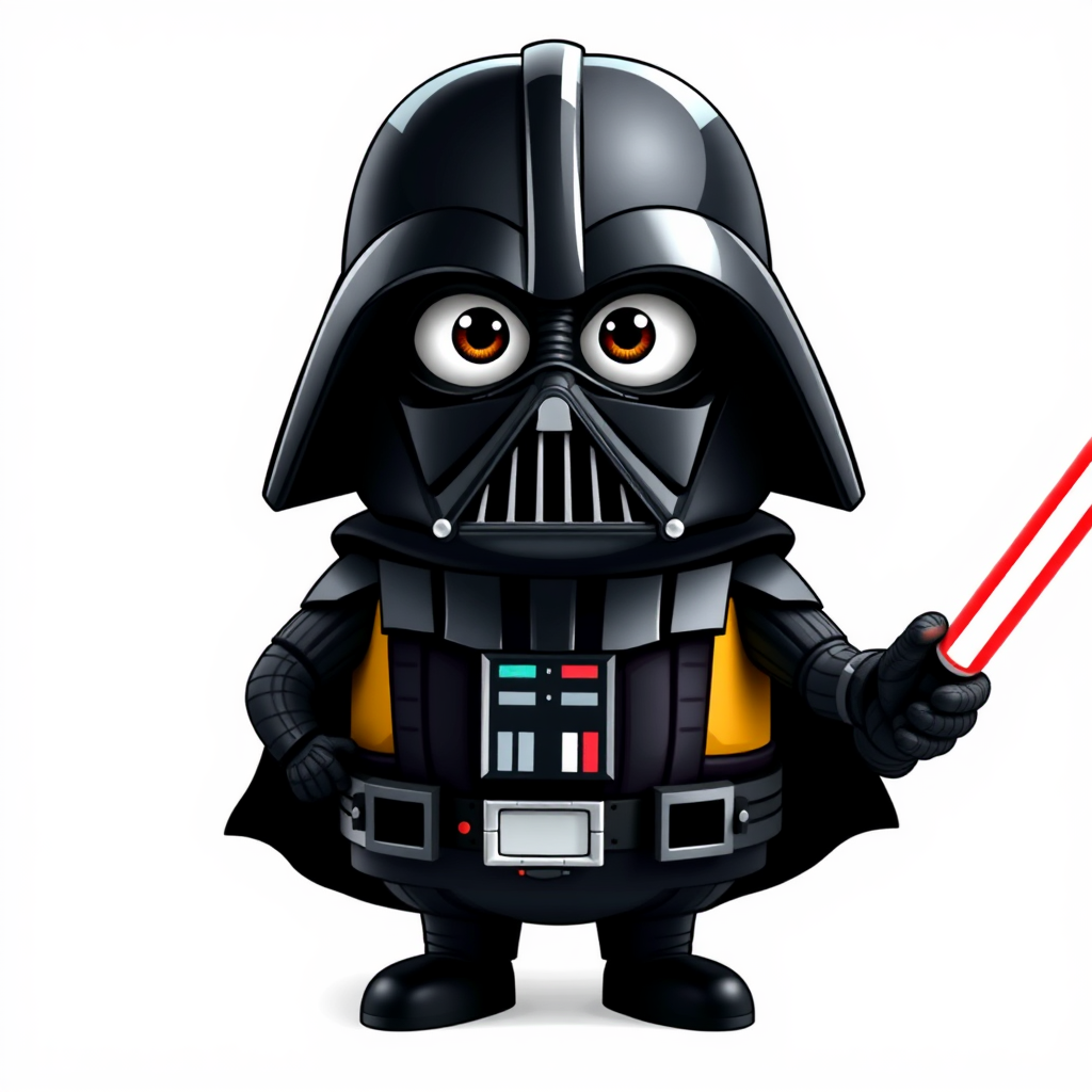 Darth Vader becomes a minion in Star Wars.