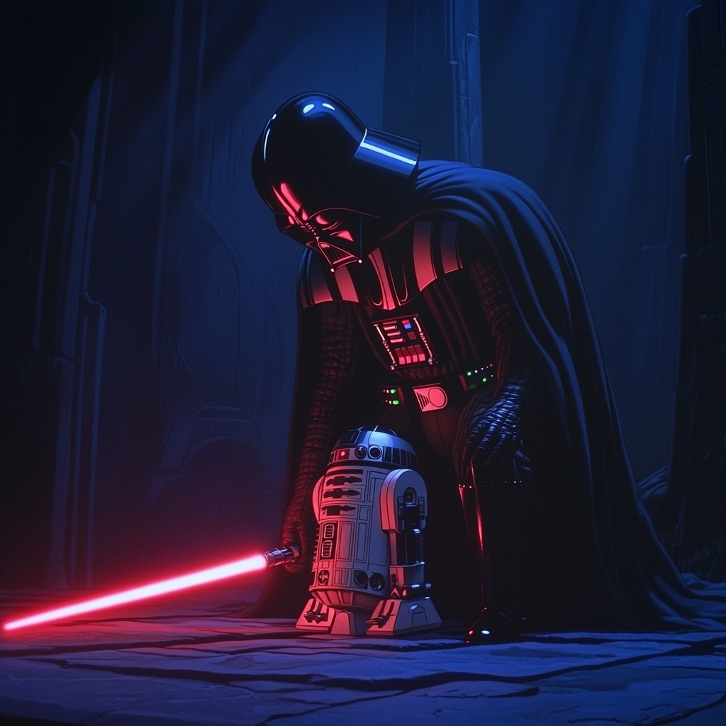 Darth Vader seeks redemption and forgiveness from R2-D2.