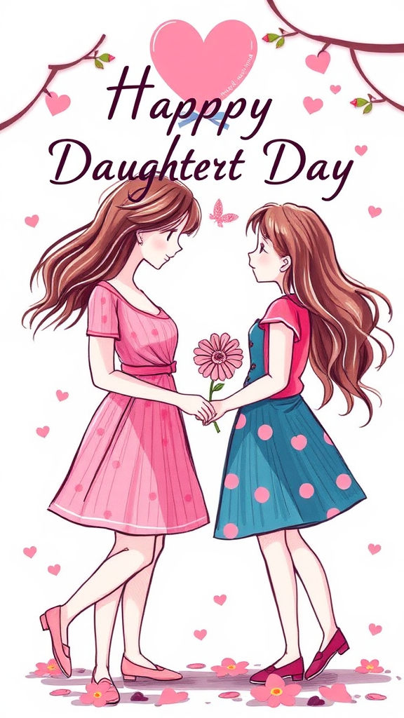 Daughters Day Wishes Celebration Image