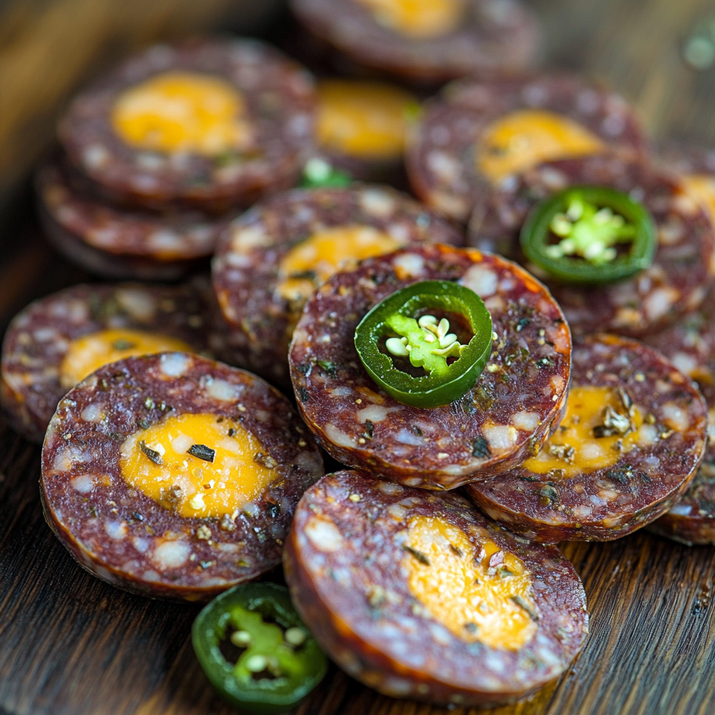 Delicious Venison Sausage with Cheddar and Jalapeño