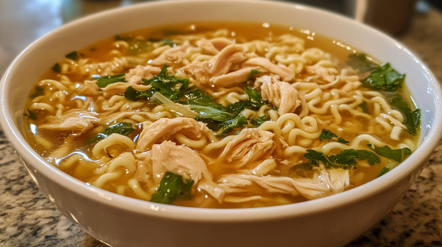 Delicious crack chicken noodle soup from Reddit.