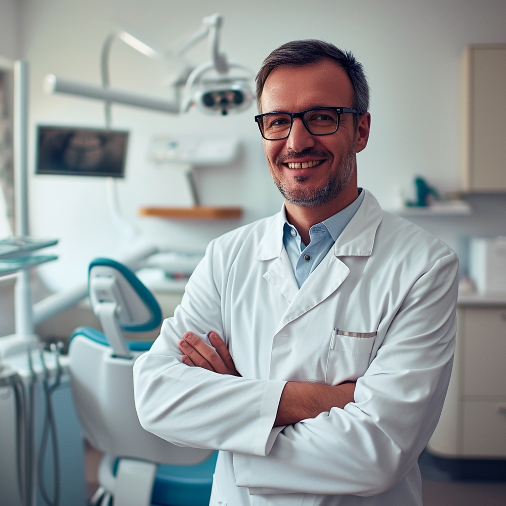 Dentist with Crooked Teeth Image