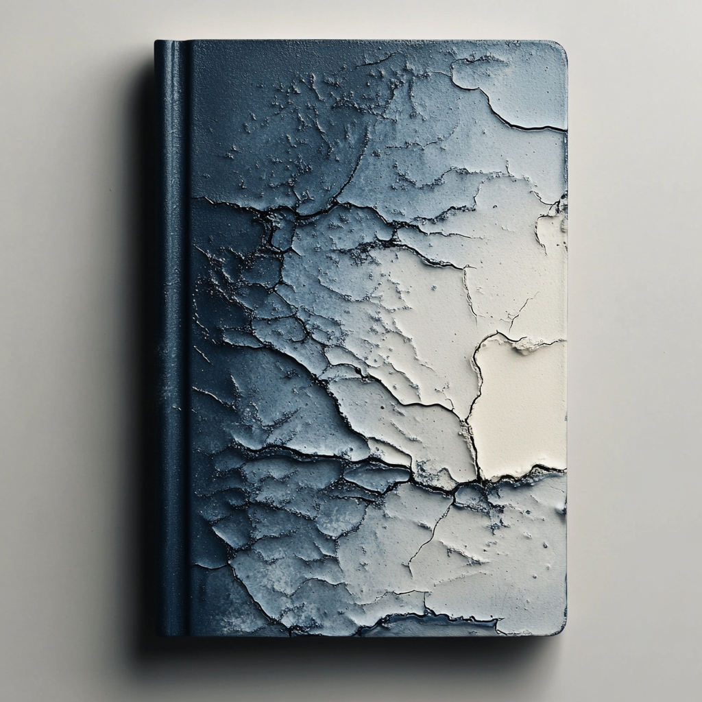 Design a Hopeful Dark Blue Book Cover Gradient.