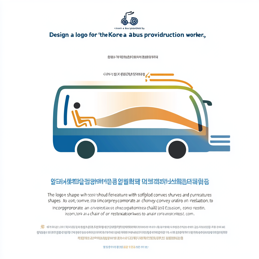 Design logo for '쉼카' bus, symbolizing comfort and safety.