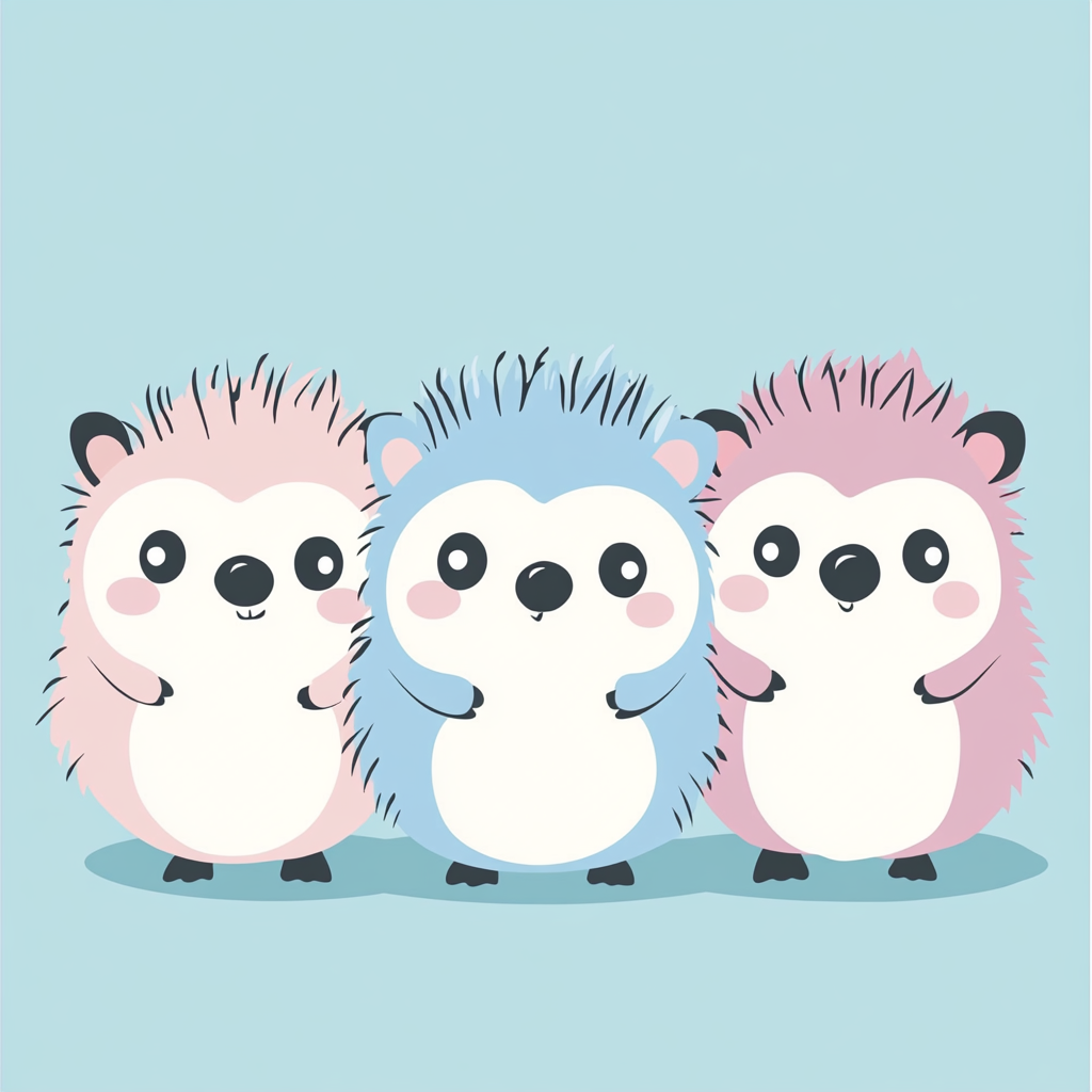 Design suitable for cutting with Cricut machine, kawaii hedgehog.