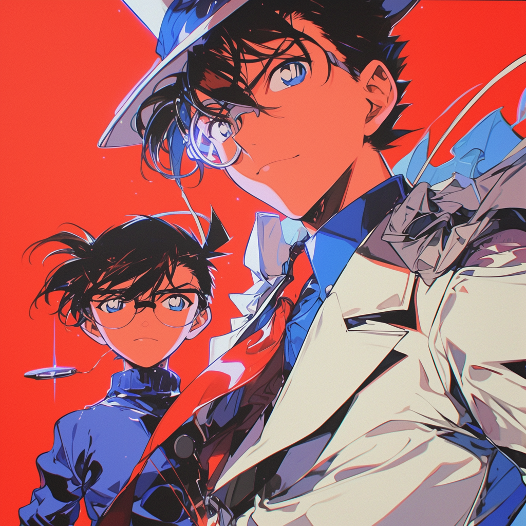 Detective Conan and Kaito Kuroba Rivals Poster