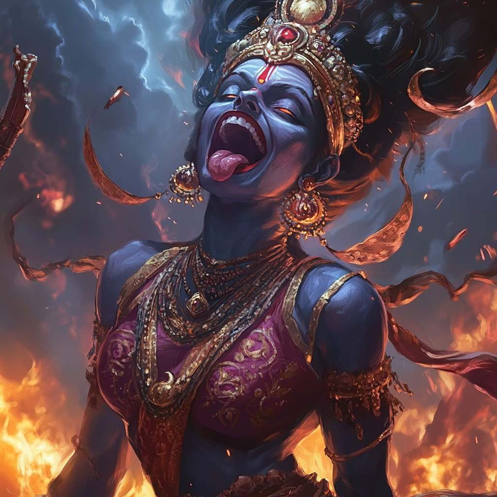 Devi Kali, the Fierce Warrior Queen of Chaos