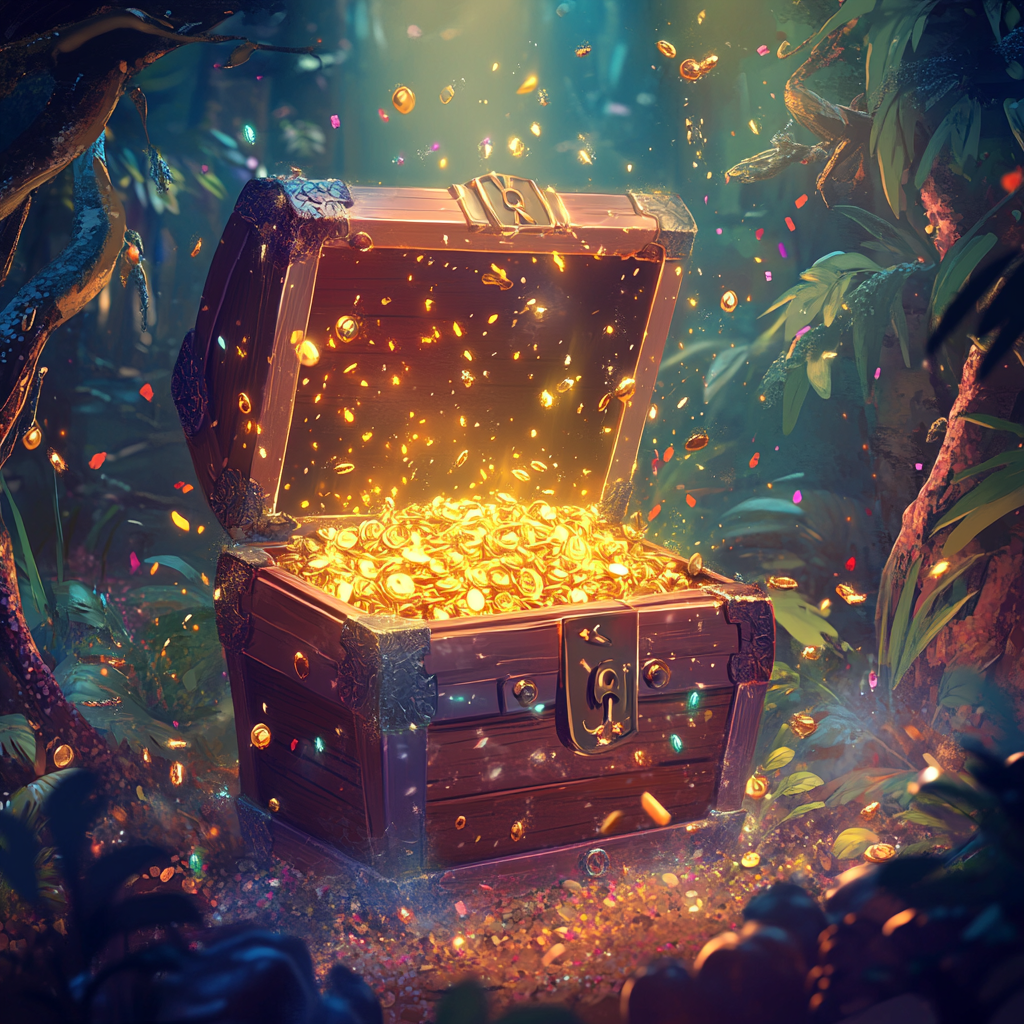 Disney-style Magical Treasure Chest Portrait for Smartphone 