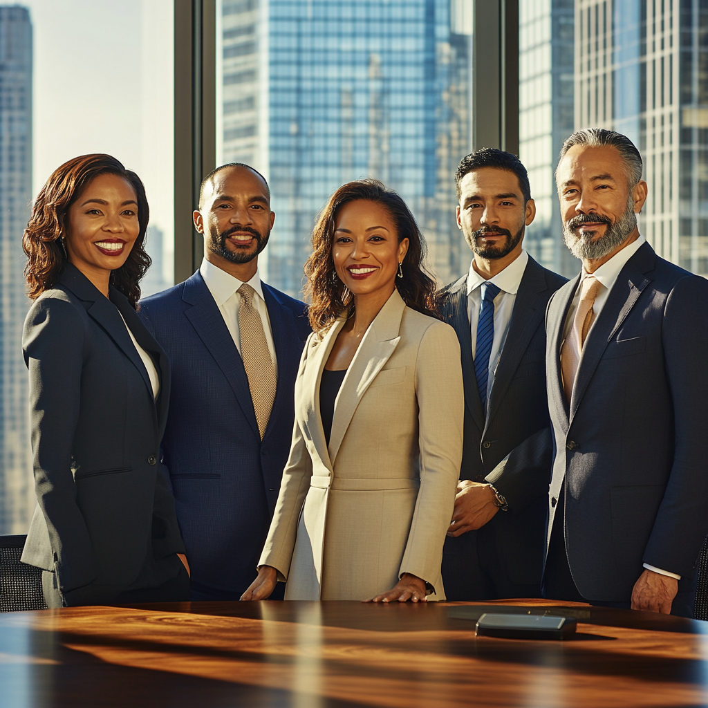 Diverse Legal Team of Confident Executives Ready