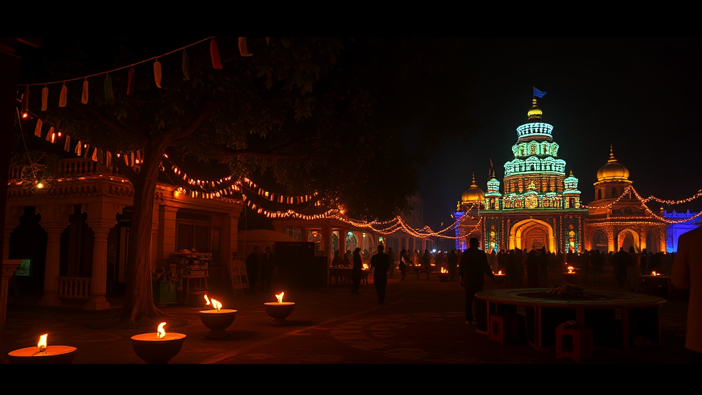 Diwali, the festival of light celebration image.