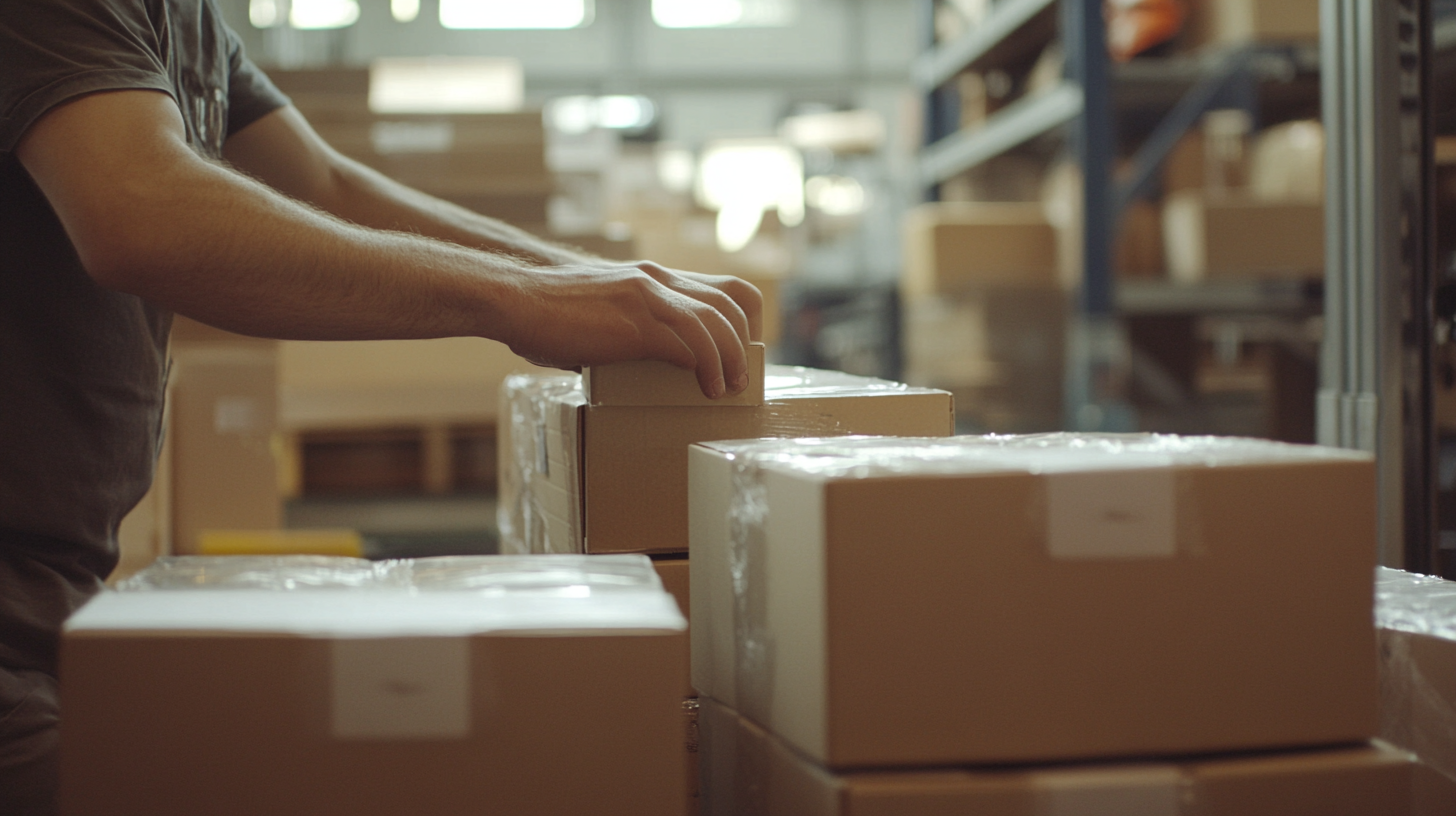 Documentary shot of ice lollies logistics process.