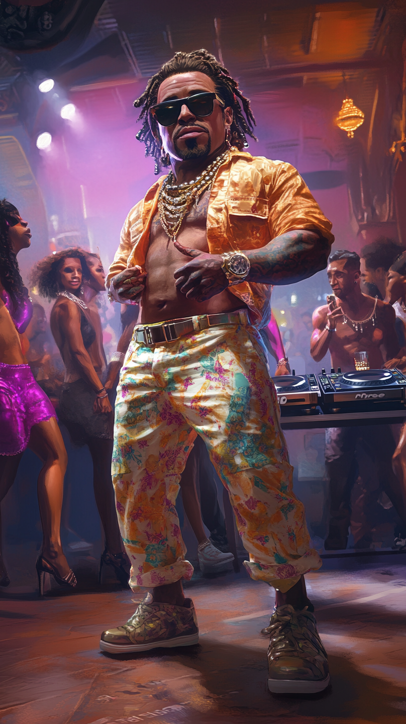 Dwarf P Diddy owning the nightclub dance floor.