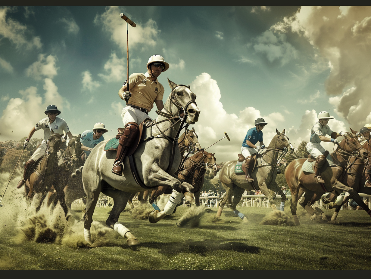 Dynamic polo game showcases action, tradition, elegance.