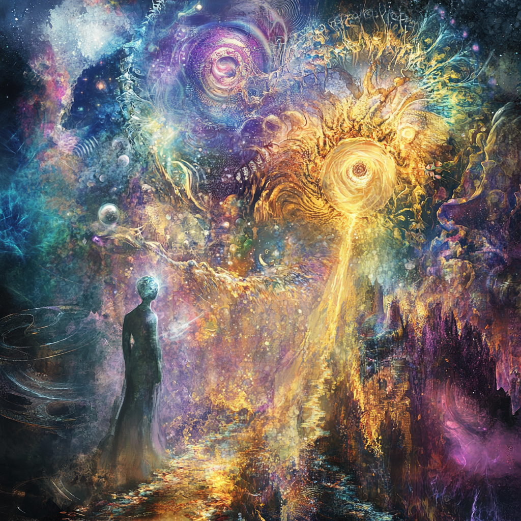 Dynamic scene showcasing transformation, with vibrant colors and details.