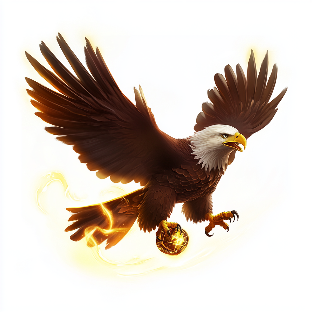 Eagle Soaring in Sunset: Slot Game Icon