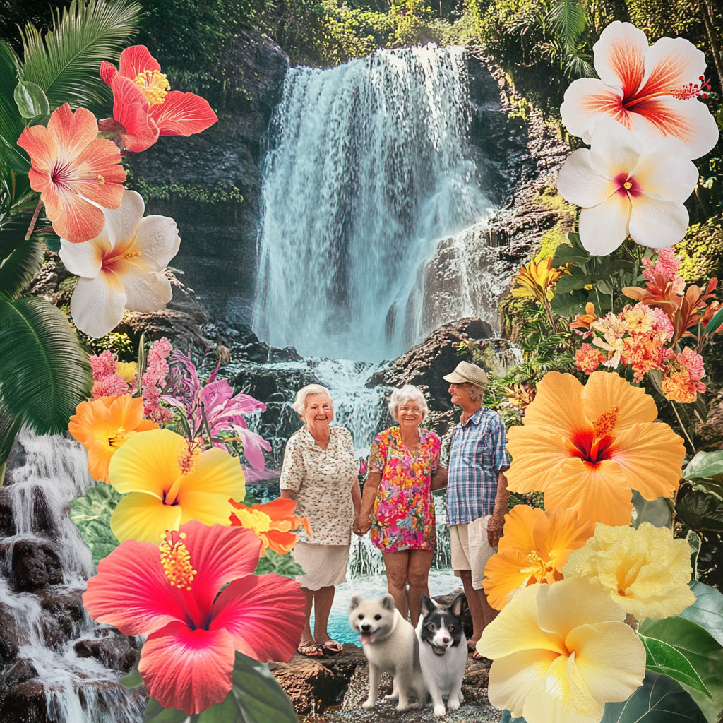 Elderly Couple in Hawaii with Pets: A Tropical Vacation