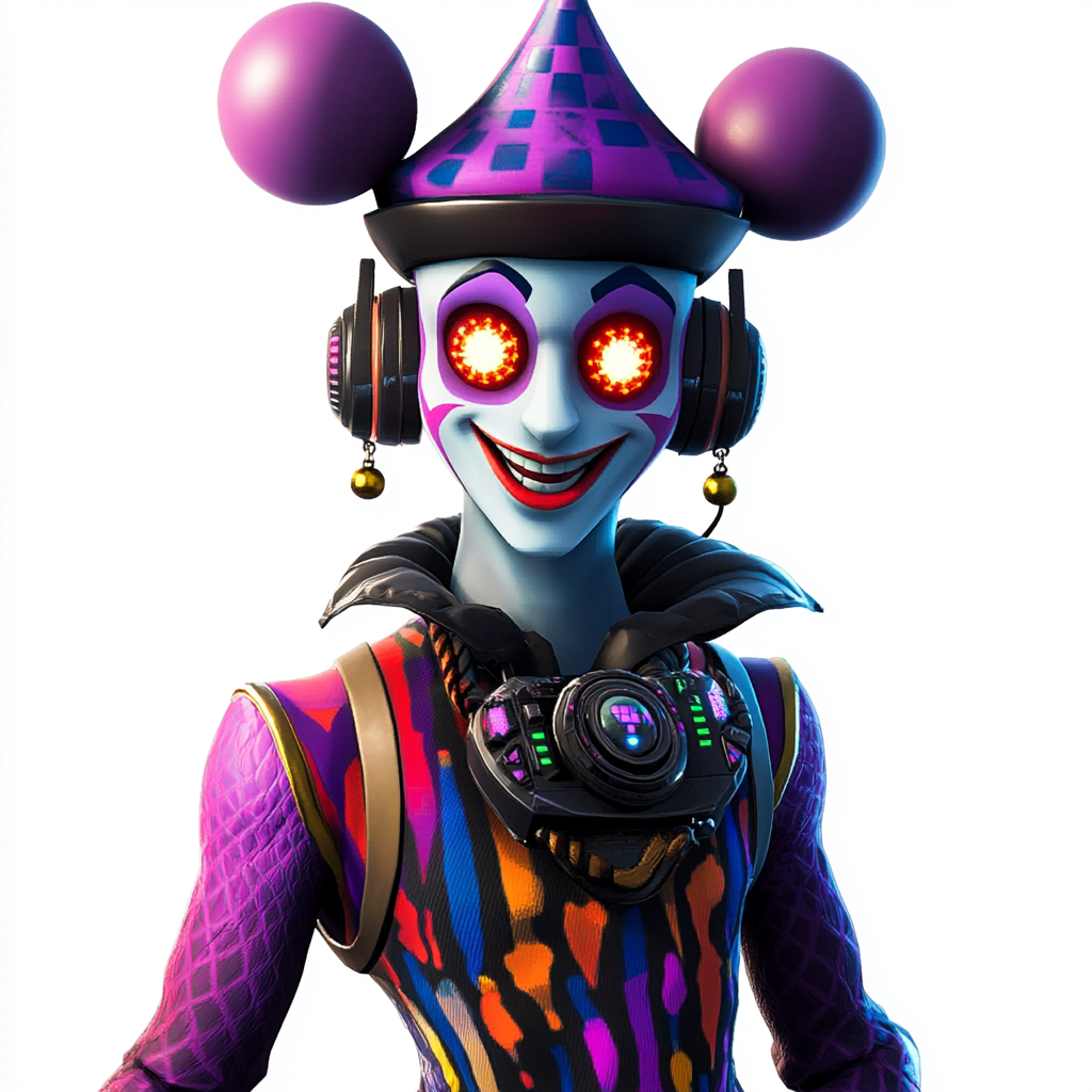 Electronica DJ Jester Reimagined as Fortnite Character