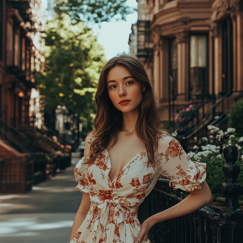 Elegant New York City Street in Morning Light