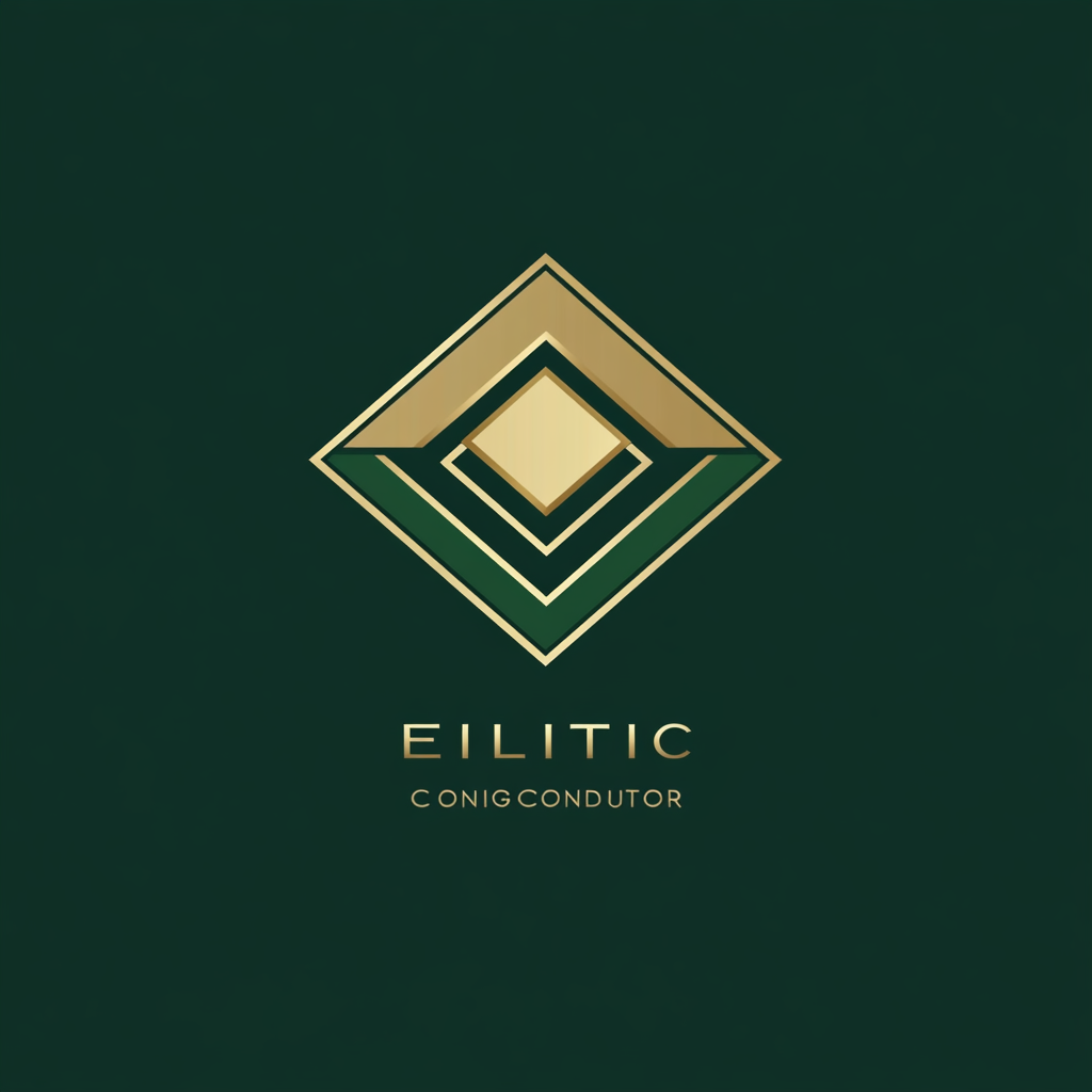 Elite Constructors sleek, modern logo with geometric shapes.