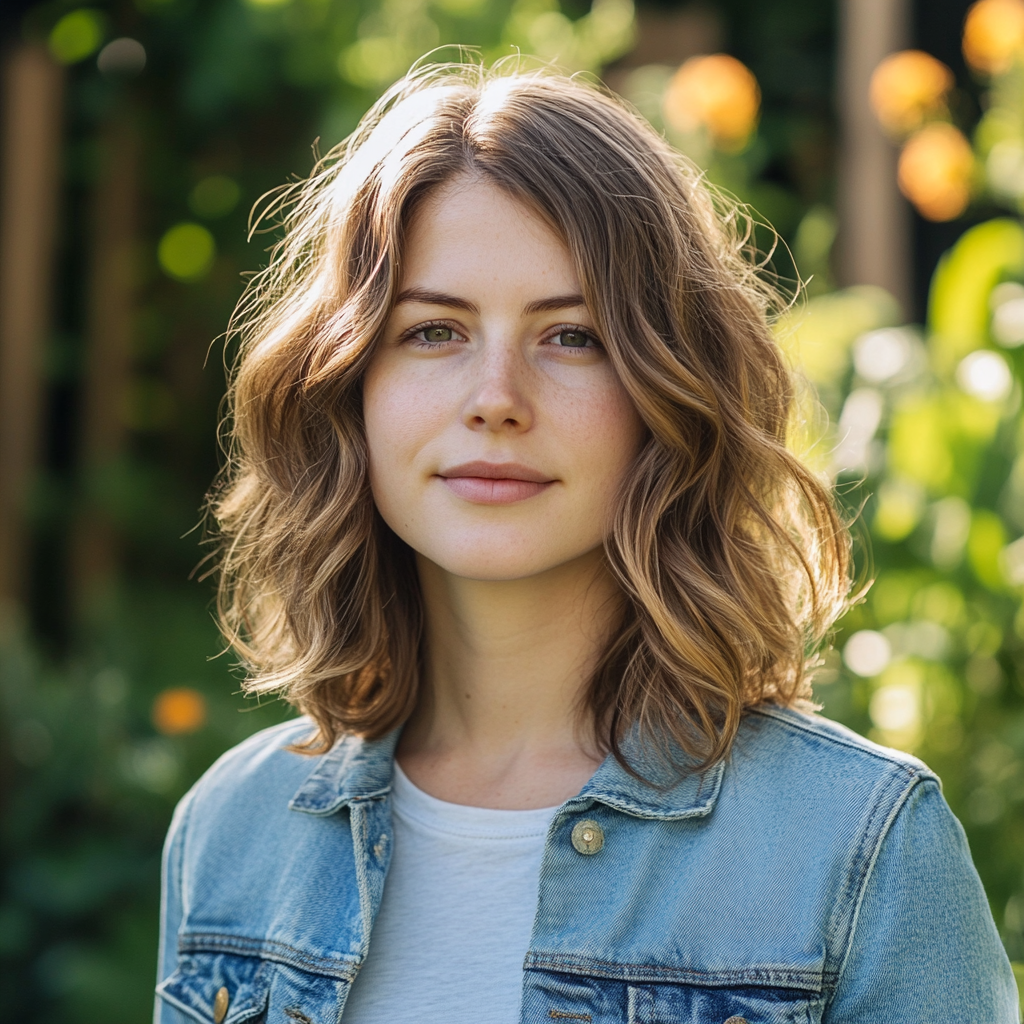 Emma Lewis, 30, Smiling in Her Sunlit Garden