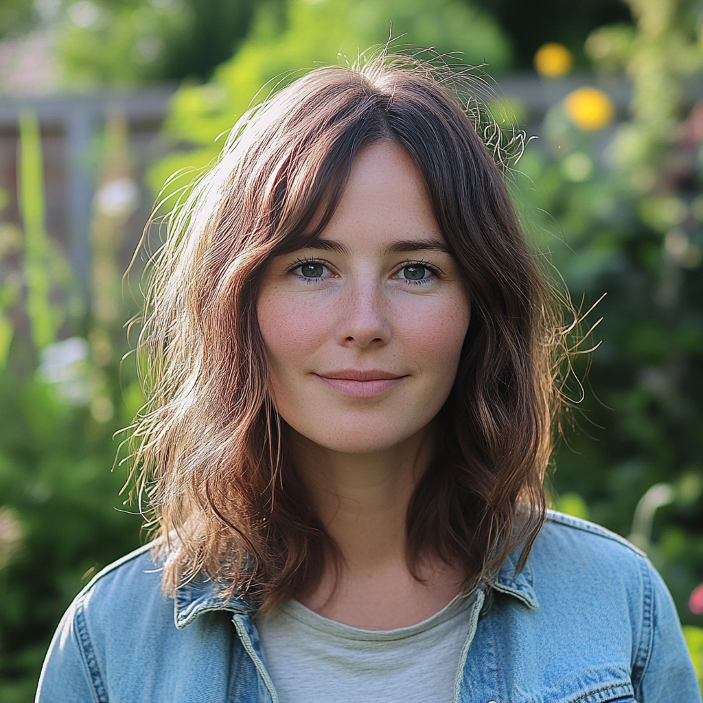 Emma Lewis in Her Sunlit, Eco-Friendly Garden