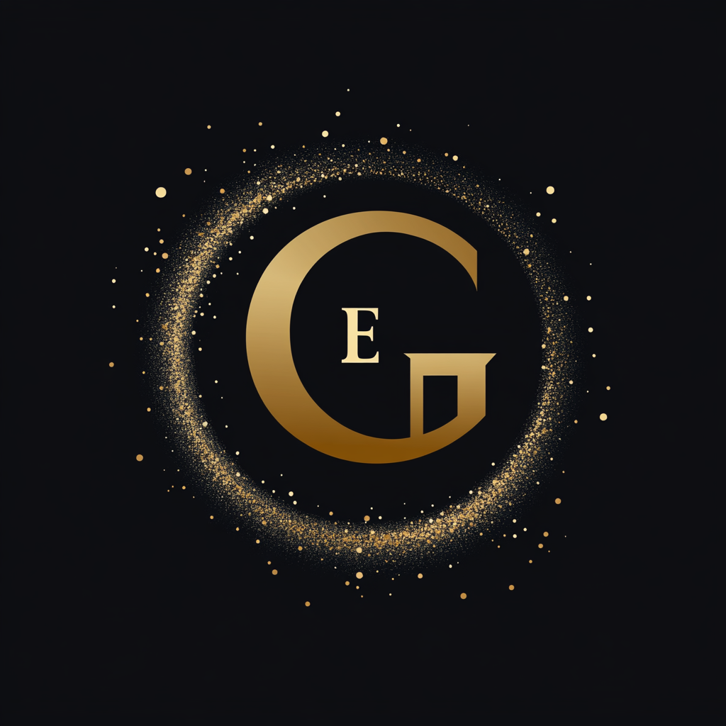 Emporio Gold logo with realistic E and G.