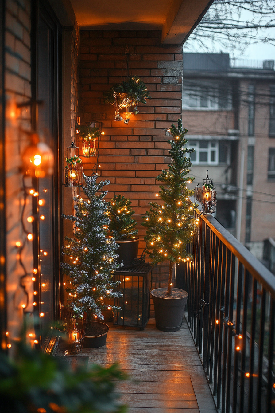 Christmas Balcony Decor